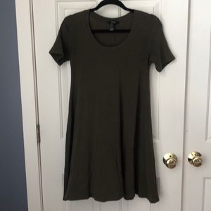Comfy olive t shirt dress
